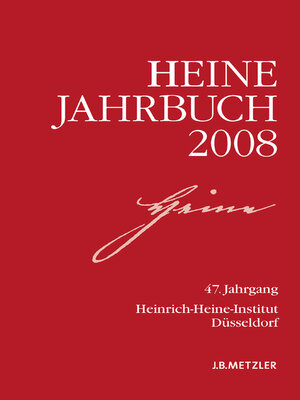 cover image of Heine-Jahrbuch 2008
